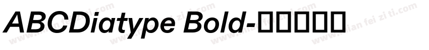 ABCDiatype Bold字体转换